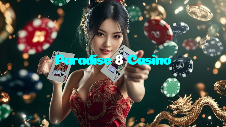 Paradise 8 Casino casino presented on mobile device in Pakistan with slots and live games